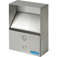 Smoking Receptacles, Wall-Mount, Stainless Steel, 1 Litres Capacity, 9" Height Toolneeds Inc.