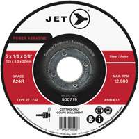 Power Abrasive Cut-Off Wheel, 4-1/2" x 1/8", 7/8" Arbor, Type 27, 13300 RPM Toolneeds Inc.