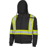 337SF Flame-Resistant Zip Style Hoodie, Men's, Small, Black, 22 cal/cm² Toolneeds Inc.