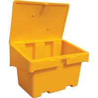 Salt Sand Container SOS, With Hasp, 48" x 33" x 34", 18.5 cu. Ft., Yellow Toolneeds Inc.