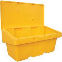 Contenants pour sel & sable SOS, Avec Moraillon, 72" x 36" x 36", 36 pi³, Jaune Toolneeds Inc.