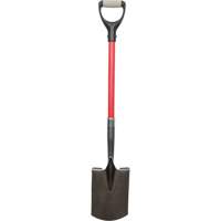 Heavy-Duty Shovels, Fibreglass, Carbon Steel Blade, D-Grip Handle, 30-1/2" Long Toolneeds Inc.