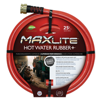 Hot Water Hose, Rubber, 3/4" dia. x 50' L Toolneeds Inc.