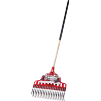 Multi-Purpose Lawn Rake, 20" Blade, 20 Tines, Hardwood Handle, Steel Blade Toolneeds Inc.