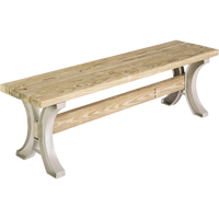 Basics&reg; Picnic Table Bench, Plastic, 96" L x 15" W x 17" H, Sand Toolneeds Inc.