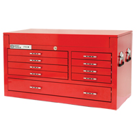 PRO+ Series Top Chest, 42" W, 9 Drawers, Red Toolneeds Inc.