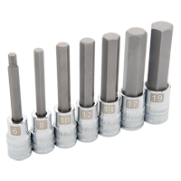 Jeu de douilles m&eacute;triques longues, 7 mrcx Toolneeds Inc.