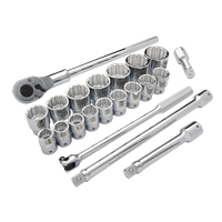 Jeu de douilles SAE, 21 Mcx, Prise de 3/4" Toolneeds Inc.