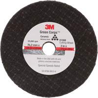 General-Purpose Cut-Off Wheel, 3" x 1/16", 3/8" Arbor, Type 27, Aluminum Oxide, 25000 RPM Toolneeds Inc.