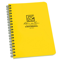 Side-Spiral Notebook, Soft Cover, Yellow, 64 Pages, 4-5/8" W x 7" L Toolneeds Inc.
