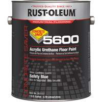 Concrete Saver 5600 System Acrylic Floor Paint, 1 gal., Water-Based, Gloss, Blue Toolneeds Inc.