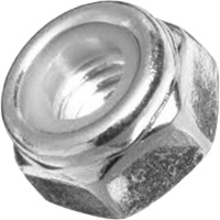 Nylock Nut, 3/8"-16 Dia., Zinc Plated, Coarse Toolneeds Inc.