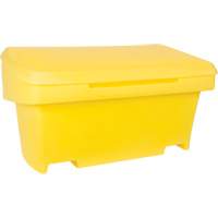Heavy-Duty Outdoor Salt and Sand Storage Container, 24" x 48" x 24", 10 cu. Ft., Yellow Toolneeds Inc.