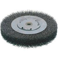 Brosses &eacute;conomiques &agrave; fils cr&ecirc;p&eacute;s - Face large, 6" dia., Fils 0.014, Arbre 2" Toolneeds Inc.