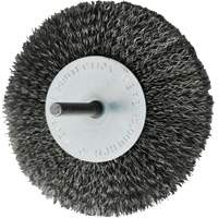 Circular Crimped Wire End Brushes, 4", 0.008" Fill, 1/4" Shank Toolneeds Inc.