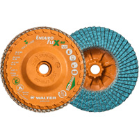 Disque &agrave; lamelles vissable Enduro-Flex Alu, 5" x 5/8"-11, Type 27, Grain 40, Alumine de zirconium Toolneeds Inc.