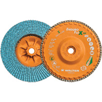 Disque &agrave; lamelles vissable Enduro-Flex Alu, 6" x 5/8"-11, Type 27, Grain 40, Alumine de zirconium Toolneeds Inc.