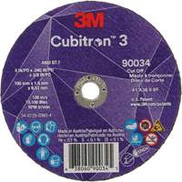 Cubitron 3 Cut-Off Wheel, 4" x 0.045", 3/8" Arbor, Type T1, Ceramic, 21000 RPM Toolneeds Inc.
