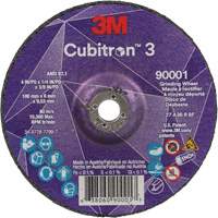 Cubitron 3 Depressed Centre Grinding Wheel, 4" x 1/4", 3/8" Arbor, Ceramic, Type T27 Toolneeds Inc.