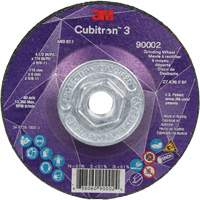 Cubitron 3 Depressed Centre Grinding Wheel, 4-1/2" x 1/4", 5/8"-11 Arbor, Ceramic, Type T27 Toolneeds Inc.