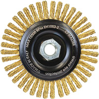 Spark-Free Brass Wire Wheel, 5" Dia. x 5/8"-11 Arbor Toolneeds Inc.