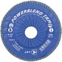 Powerblend TRM Trimmable Flap Disc, 4-1/2" x 7/8", Type 29, Z40 Grit, Zirconium Toolneeds Inc.