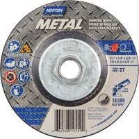 Metal Grinding Wheel, 4-1/2" x 1/4", 5/8"-11 Arbor, Aluminum Oxide, Type 27 Toolneeds Inc.
