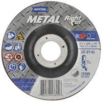 Metal RightCut Right Angle Cut-Off Wheel, 4-1/2" x 0.045", 7/8" Arbor, Type 27, Aluminum Oxide, 13580 RPM Toolneeds Inc.