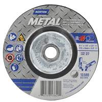 Metal Grinding & Cutting Wheel, 4-1/2" x 1/8", 5/8"-11 Arbor, Type 27, Aluminum Oxide Toolneeds Inc.
