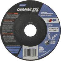 Gemini XXL Grinding & Cutting Wheel, 4-1/2" x 1/8", 7/8" Arbor, Type 27, Aluminum Oxide Toolneeds Inc.