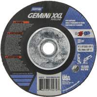Gemini XXL Grinding & Cutting Wheel, 4-1/2" x 1/8", 5/8"-11 Arbor, Type 27, Aluminum Oxide Toolneeds Inc.