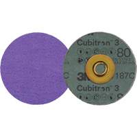 Disque en fibre Roloc Cubitron 3, 3" dia., Grain 80+, C&eacute;ramique Toolneeds Inc.