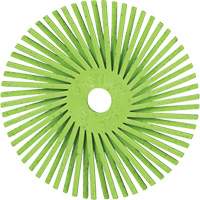 Brosse radiale en soies de pr&eacute;cision type A PN-RB Scotch-Brite , C&eacute;ramique, Grain 50+, 3" dia. Toolneeds Inc.