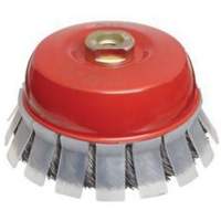 Knotted Wire Cup Brush with Protective Guard, 2-3/4" Dia. x 5/8"-11 Arbor Toolneeds Inc.