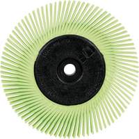 Brosse radiale en soies de pr&eacute;cision type A PN-RB avec adaptateur Scotch-Brite , C&eacute;ramique, Grain 50+, 6" dia. Toolneeds Inc.