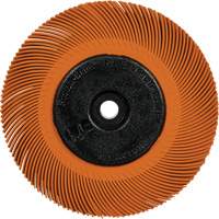 Brosse radiale en soies de pr&eacute;cision type C PN-RB avec adaptateur Scotch-Brite , C&eacute;ramique, Grain 80+, 6" dia. Toolneeds Inc.