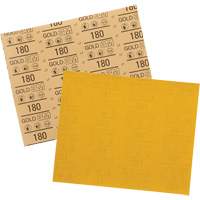 Gold Abrasive Sheet 12545, 9" x 11", 180 Grit, Aluminum Oxide Toolneeds Inc.