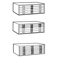Steel Plan Files, 5 Drawers, 40-3/8" W x 29-3/8" D x 16-1/2" H Toolneeds Inc.