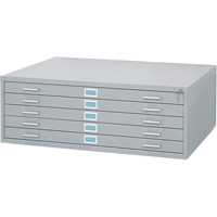 Steel Plan Files, 5 Drawers, 46-3/8" W x 35-3/8" D x 16-1/2" H Toolneeds Inc.
