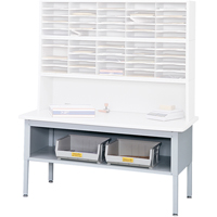 E-z Sort&reg; Mailroom Furniture-sorting Tables With Shelf-base Table With Shelf, 60" W x 28" D x 36" H, Laminate Toolneeds Inc.