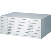 FacilTM Flat File Cabinets, 5 Drawers, 40" W x 26" D x 16-3/8" H Toolneeds Inc.