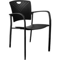 MaxX StaxX Stackable Chairs, Polypropylene, 17-1/4" High, 275 lbs. Capacity, Black Toolneeds Inc.