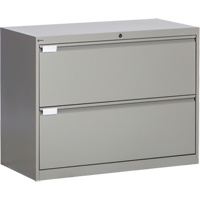 Classeur lat&eacute;ral, Acier, 2 tiroirs, 36" la x 18" p x 27-7/8" h, Gris Toolneeds Inc.