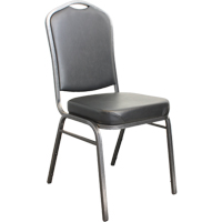 Stacking Chairs, Vinyl, 37" High, 275 lbs. Capacity, Black Toolneeds Inc.