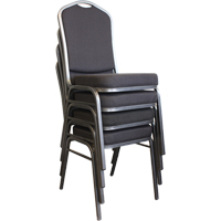 Stacking Chairs, Fabric, 37" High, 275 lbs. Capacity, Black Toolneeds Inc.