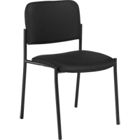 Armless Stacking Chairs, Fabric, 32" High, 300 lbs. Capacity, Black Toolneeds Inc.