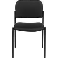 Armless Stacking Chairs, Fabric, 32" High, 300 lbs. Capacity, Black Toolneeds Inc.
