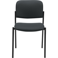 Armless Stacking Chairs, Fabric, 32" High, 300 lbs. Capacity, Charcoal Toolneeds Inc.
