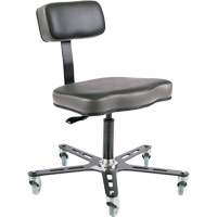 Chaise ergonomique SF160, Mobile, Vinyle Si&egrave;ge, Noir Toolneeds Inc.