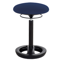 Twixt Ergonomic Chair, Stationary, Adjustable, 17" - 22", Polyester Mesh Seat, Blue Toolneeds Inc.